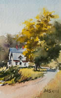 Sunny Little Cottage by Sarah Baskin